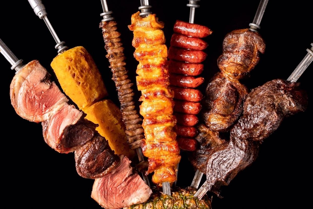 Cospa is the best! 7 kinds of churrasco + all-you-can-eat side course is from 2880 yen