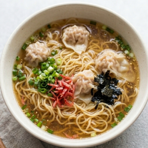 自家製ワンタン麺（大盛）