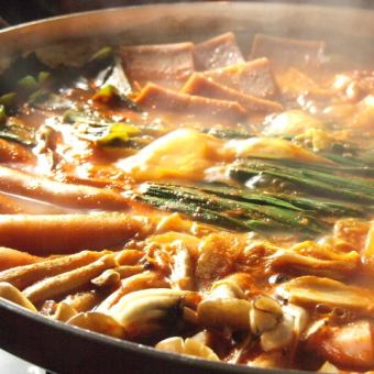 韓国鍋&サムギョプサルコース【飲み放題Aプラン 税込み6500円】