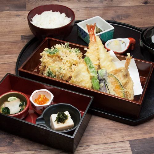 Luxurious tempura dinner