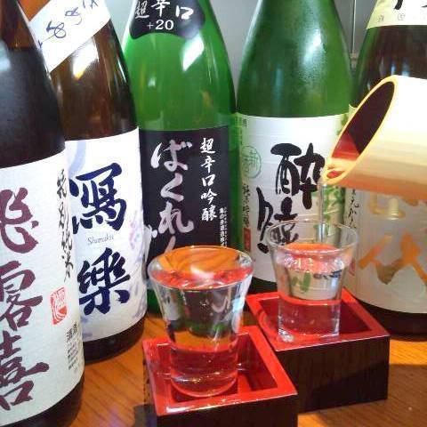 日本酒飲み比べ
