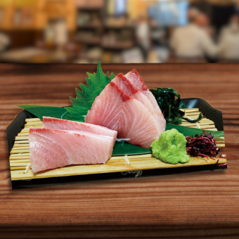 寒ぶりの刺し身