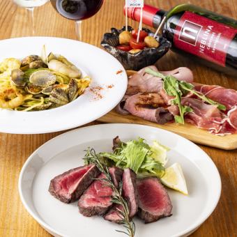 2F개별실석・2H음료 무제한 【개인실 프리미엄 코스】와규 스테이크 코스 전 8품 4999엔