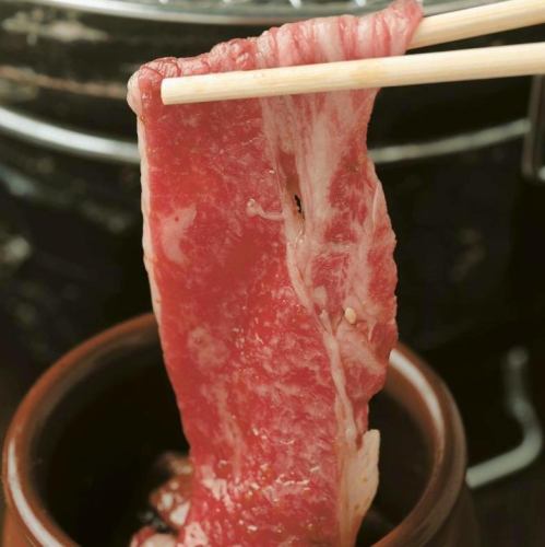 壺漬け焼きしゃぶカルビ　生玉子付