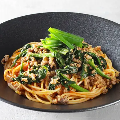 【唐辛子を使用】ひき肉とほうれん草 レギュラー