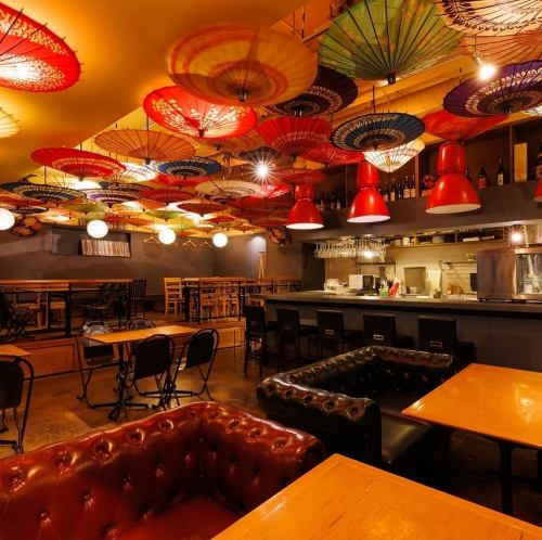 貸切は30名~50名まで利用可能!店舗貸切、2Fフロア貸切どちらも対応可能なので宴会の際には是非ご利用ください。