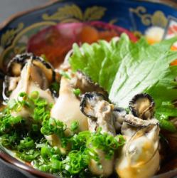 蒸し牡蠣ポン酢