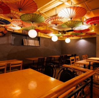 中2階のフロア貸し切りも可能。30名様~32名様でご予約いただけます◎