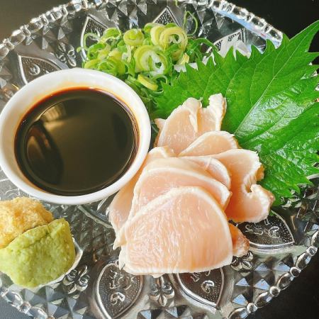 Chicken breast sashimi