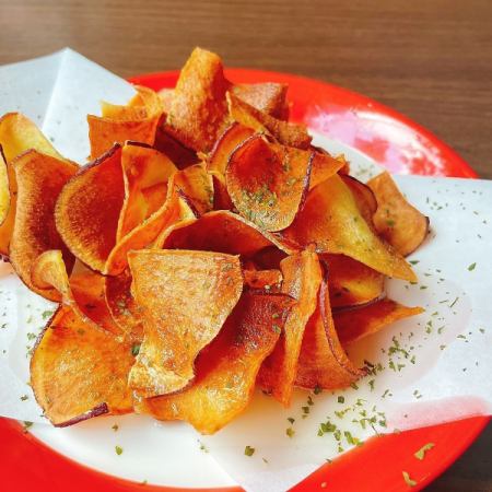 Homemade sweet potato chips