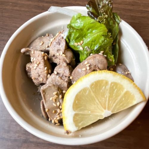 鶏肝のさっぱりレモン