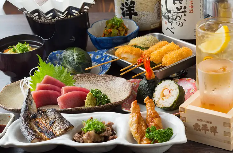 【１番人気！！】　120分飲み放題＆全12品お土産付きめはりや宴会コース7000円（込）