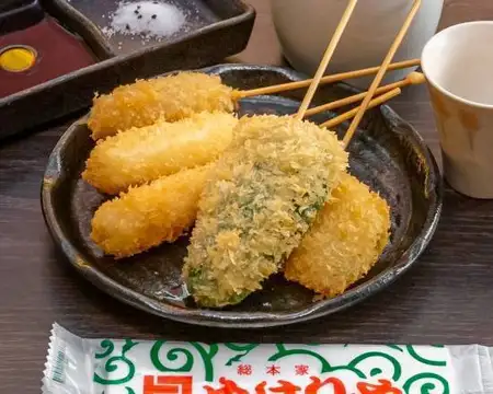 串カツ盛合せ(五本)