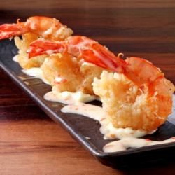 Shrimp with mayonnaise