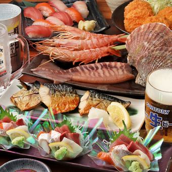 [All-you-can-drink included] Ebisu Great Satisfaction Course 6,490 yen → 5,990 yen (tax included) [500 yen off with coupon]