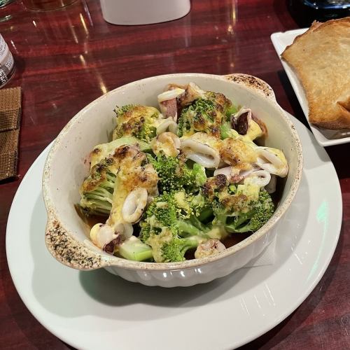 イカとブロッコリーのオーブン焼き