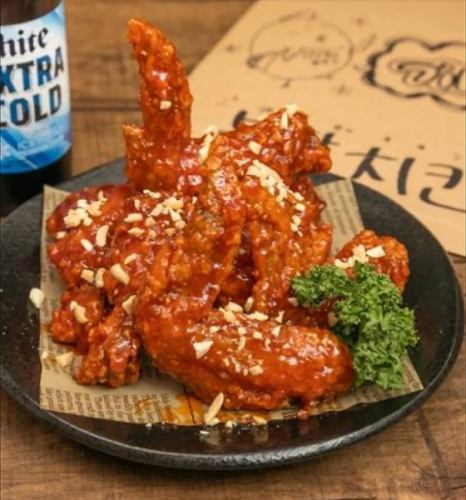 You can choose the spiciness of the spicy body ♪ [Yannyom chicken 5ps 930 yen]