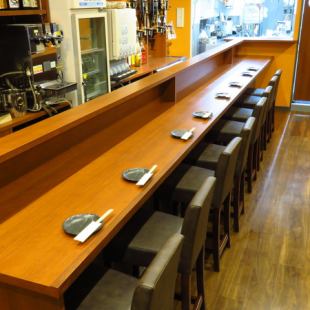 Counter seats are also available! One person welcome ★