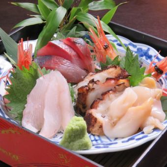 Slightly extravagant! Assortment of 5 kinds of sashimi