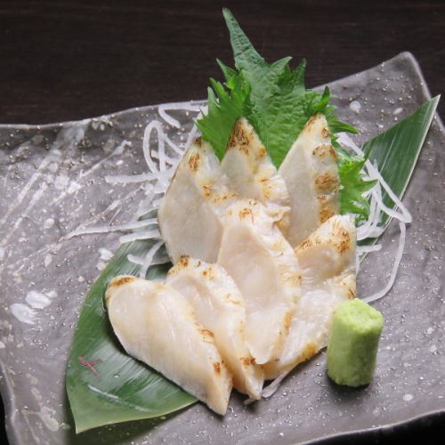 Wajima fugu seared sashimi
