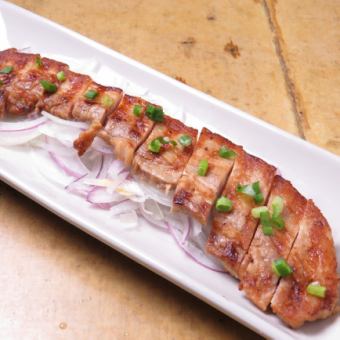 Noto pork belly marinated in Noto fish sauce "Ishiri" and Ohno soy sauce, "Bara Ishiri".