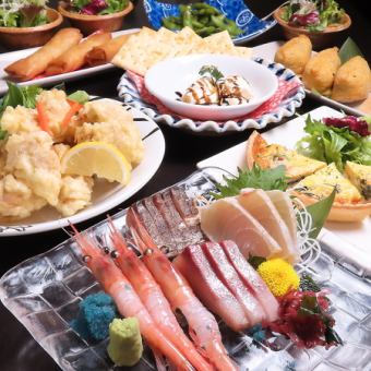 [Weekdays & Early Bird] "Reservations accepted until 5pm on the day" 120 minutes all-you-can-drink 8-course meal for 5,000 yen → 4,500 yen (last order 90 minutes)