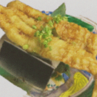 穴子一本天ぷら手巻き寿司2巻付