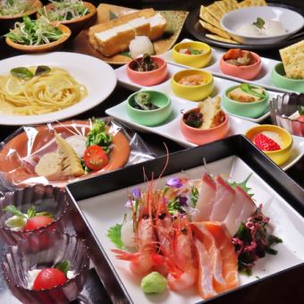 [June 1st - June 30th] Blow away the rainy season blues! Seasonal ingredients and a bistro course with 120 minutes of all-you-can-drink (8 dishes total) - 6000 yen