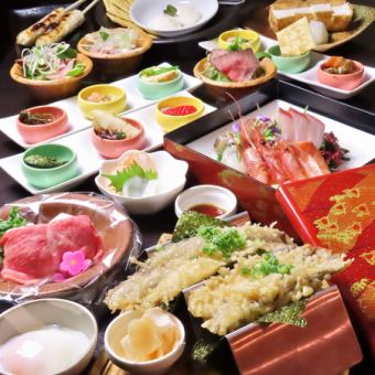 [June 1st - June 30th] Luxurious course featuring Noto beef and tofu, 9 dishes with 120 minutes of all-you-can-drink, 7000 yen (last order at 90 minutes)
