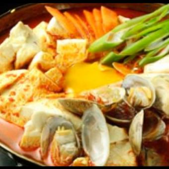 【税込4000円】スンドゥブコース 全10品 120分(Lo30分前)飲み放題付き