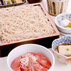 せいろそば（うどん）と本まぐろ漬け丼