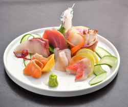 Assorted special sashimi direct from Sendai Central Wholesale Market