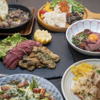 Luxury course including Kuroge Wagyu beef plate meat sushi 2.5 hours all-you-can-drink 8 dishes in total (*2 hours on Fridays, Saturdays, and the day before holidays)