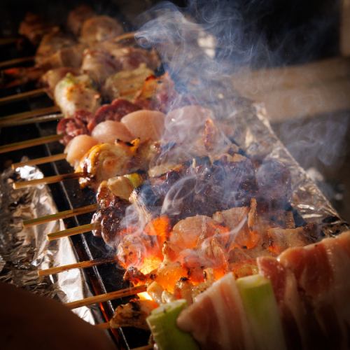 Enjoy exquisite yakitori at our store!!