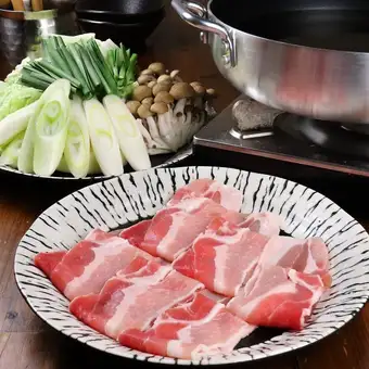 【忘新年会】秋冬限定!食放しゃぶしゃぶ&刺身盛や愛媛ご当地含む豪華8品★2時間飲放題付5000円