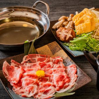 【九州特選コース黒豚しゃぶしゃぶver】3時間飲み放題付 黒豚しゃぶしゃぶなど全10品 宴会コース