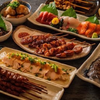 【梅コース】3時間飲み放題付 居酒屋定番メニュー全8品 コスパ満点！！コース