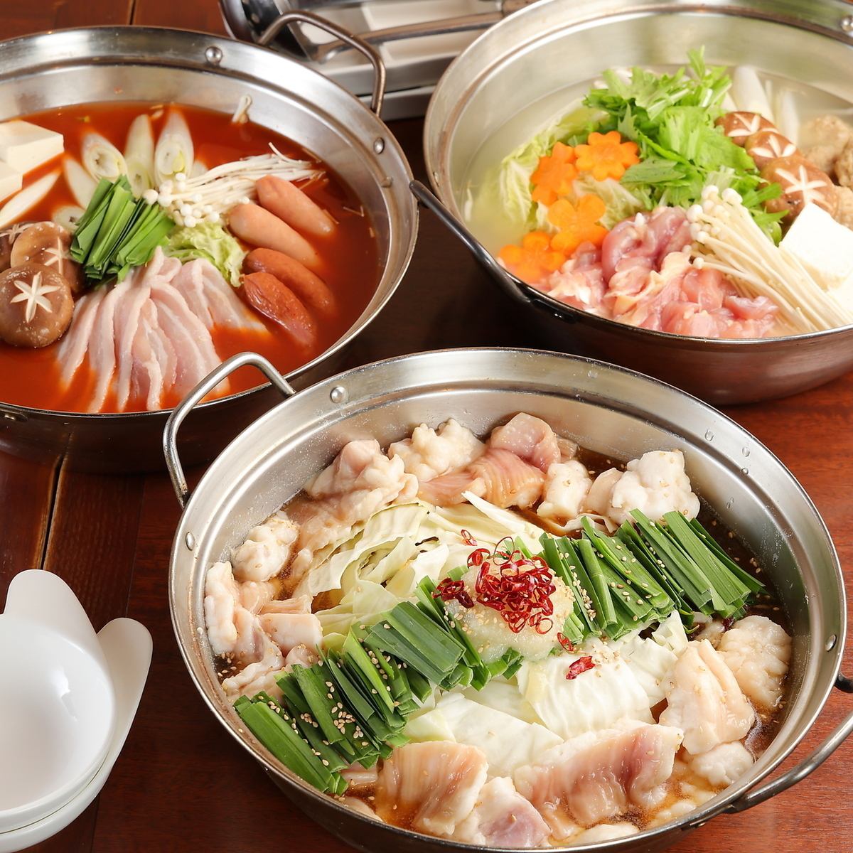 歓送迎会に♪選べる4種の鍋+300種3時間食べ飲み放題2728円