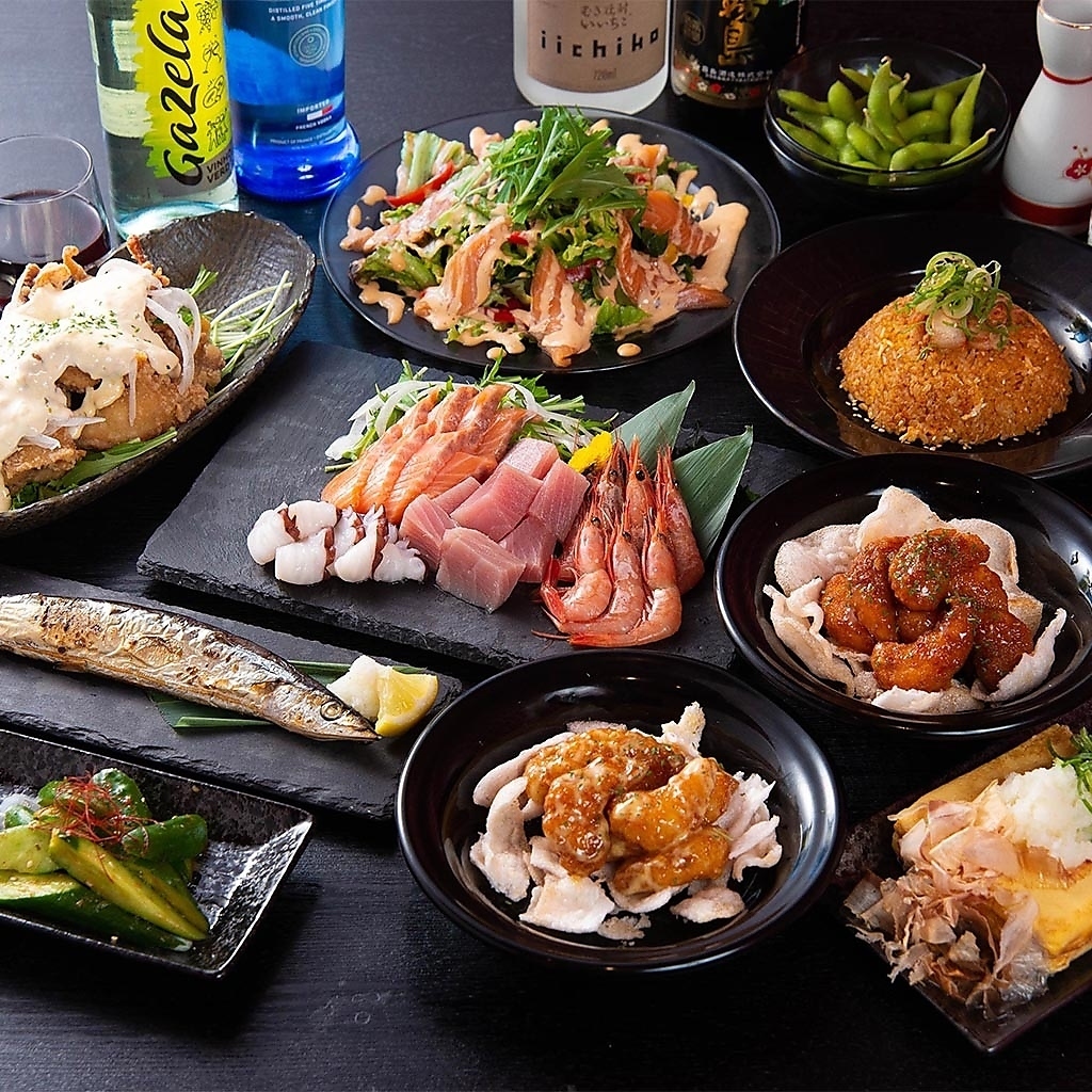 2.5時間食べ飲み放題２７９９円!!なんばヒップス９F駅直結なんばwalk１５B 出口直結!!