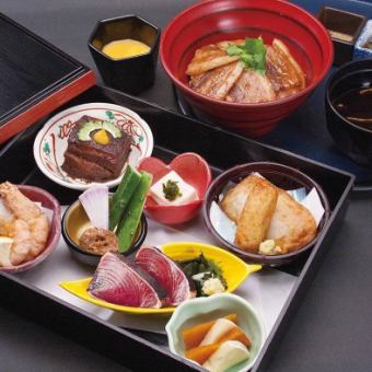 [Special dinner] Assortment of 7 appetizers and Kagoshima black pork charcoal-grilled rice~Includes one drink 2,700 yen⇒2,500 yen