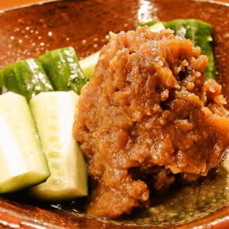 Kagoshima black pork miso cucumber