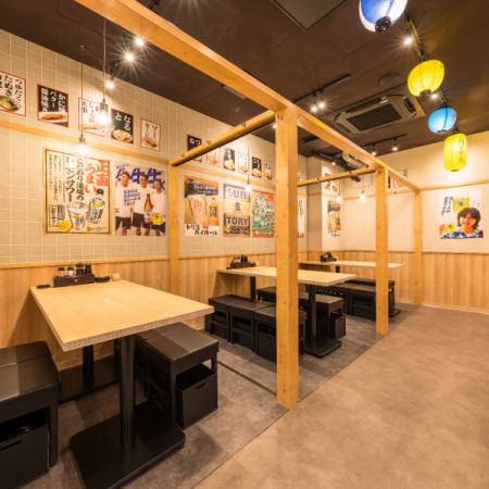 落ち着いた大人の個室空間●6名～8名様までご利用可能◎中人数規模のご宴会も対応致しますので、お気軽にお問い合わせくださいませ！！