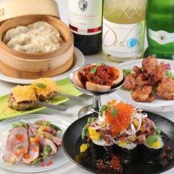 【犹豫不决的话就选这个！】2小时无限畅饮◆人气商品齐备！{拼盘套餐} 3,700日元（含税）