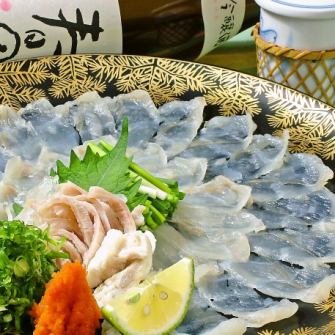 [纪念日、约会]甲鱼河豚套餐15,000日元9道菜+无限畅饮150分钟