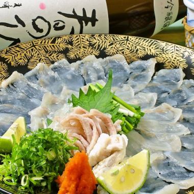 [Cooking only] Finest tiger puffer fish course 8 dishes 12,000 yen (from 2 people)