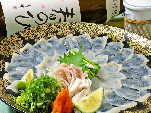 【大師推薦！】甲魚河豚套餐15,000日元9道菜+無限暢飲150分鐘