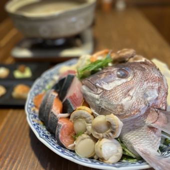 ◆海鮮ちゃんこ鍋と若鶏唐揚げコース100分飲み放題付税込5,000円◆