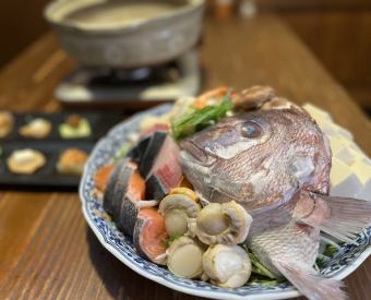 ◆Seafood Chanko Hotpot and Fried Chicken Course with 100 minutes of all-you-can-drink for 5,000 yen (tax included)◆