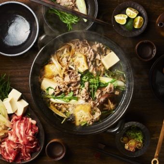 ◆大和特上かっぱ鍋と蟹クリームコロッケのコース　100分飲み放題付5,500円◆