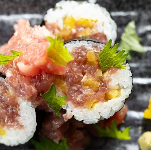 鰹ねぎとろのこぼれトロたく